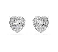 Swarovski Clous d'oreilles Ariana Grande Cœur, cristaux incolores, métal rhodié