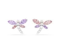 Clous d'oreilles Ariana Grande x Swarovski, Tailles variées, Libellule, Multicolores, Métal rhodié OS