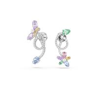 Pendants d’oreilles transformables Ariana Grande x Swarovski, Tailles variées, Libellule, fleur, Multicolores, Métal rhodié OS