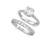 Swarovski Bague argent / transparent, Taille 60