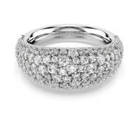 Swarovski Bague Sublima bombée, cristaux Zirconia incolores, métal rhodié, taille 58