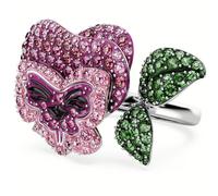 Swarovski Bague cocktail Alice au pays des merveilles fleur taille réglable 55-60