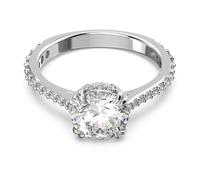 Swarovski Bague Cocktail Constella, cristaux Swarovski étincelants placage en métal rhodié