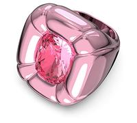 Swarovski Bague cocktail Dulcis, Cristaux taille coussin, Rose