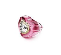 Swarovski Bague cocktail Dulcis, Taille cœur, Pavé, Cœur, Rose