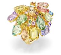 Swarovski Bague cocktail gemme, coupe mixte, multicolore, finition or 18 carats, Réglable, Cristaux, finition or 18 carats, cristaux ReCreated™, Cristal