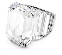 Swarovski Bague cocktail Lucent, Taille octogonale, Blanche