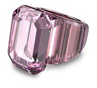 Swarovski Bague cocktail Lucent – taille octogonale, rose – taille 55