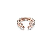 Bague Constella, Parure (2), Taille Rond, Blanche, Placage de ton or rosé 58