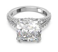 Swarovski Bague Constella : Ring SQ L White/RHS 55 5638549 Marque, Taille unique, Métal, Aucune pierre précieuse