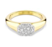 Swarovski Bague Dextera, tailles mixtes, blanc, plaqué or