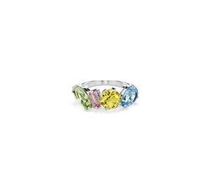 Swarovski Bague Gema, Tailles variées, Multicolore, Métal rhodié