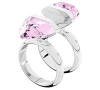 Swarovski Bague Lucent, Magnétique, Rose, Métal rhodié