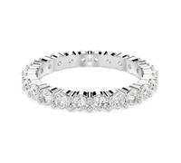 Swarovski Bague Matrix Vittore, Taille ronde, Blanche, Finition argentée
