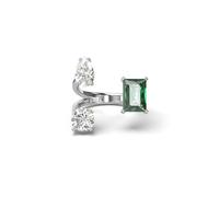 bague femme 56769 OP Green White/RHS - Mesmera Argent 60