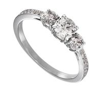 Swarovski - Bague Trilogie - Femme - Accessoires - Blanc - Taille: ONE Size