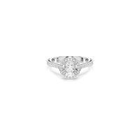 Swarovski Bague Una Angelic, Taille ronde, Blanche, Finition argentée