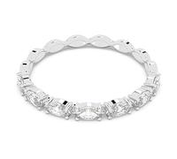 Swarovski Bague Vittore, Taille marquise, Blanche, Métal rhodié