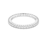 Swarovski Bague Vittore, Taille ronde, Blanche, Finition argentée