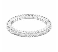 Swarovski Bague Vittore, Taille ronde, Blanche, Finition argentée