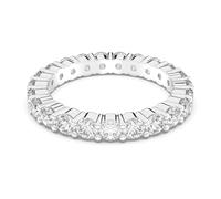 Swarovski Bague Vittore XL Femme Acier sertie Métal rhodié Blanc Taille 52