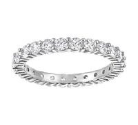 Swarovski Bague Vittore XL, Blanc, Métal rhodié