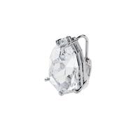 Swarovski Boucle d'oreille à clipper Mesmera, mono boucle d'oreille taille trillion, métal rhodié, blanc