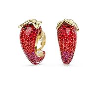 Boucles d'oreilles clip Idyllia, Rouges, Doré à l’or 18 carats (750/1000) OS