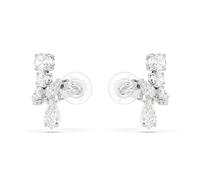Swarovski Boucles d'oreilles clip Matrix, Tailles variées, Blanches, Métal rhodié