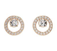 Swarovski Boucles d'oreilles Creativity, ensemble de clous d'oreilles au placage de ton or rosé, blanc