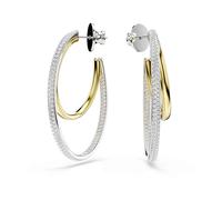 Swarovski - Boucles d'oreilles en cristal - Multicolore - Élégant - Femme - Accessoires - Gris - Taille: ONE Size