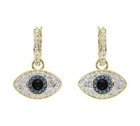 Swarovski - Boucles d'oreilles Femme Œil Maléfique Bleu - Femme - Accessoires - Jaune - Taille: ONE Size
