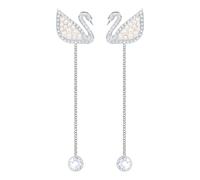Swarovski - Boucles d'oreilles Iconique Cygne - Femme - Accessoires - Blanc - Taille: ONE Size