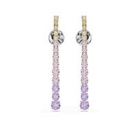 Swarovski Boucles d'oreilles Matrix, Dégradé de tailles rondes, Multicolores, Métal rhodié, One Size