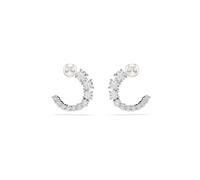 Swarovski Boucles d'oreilles 'Matrix' argent / blanc, Taille One Size