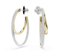 Swarovski Boucles d'oreilles or / argent / transparent, Taille One Size