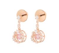Swarovski Boucles d'oreilles or rose / rose, Taille One Size