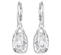 Pendants d'oreilles Holding, Blanches, Métal rhodié OS