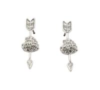 Swarovski Boucles d'oreilles rose / argent / transparent, Taille One Size