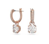 Swarovski Boucles d'oreilles 'Stilla' or rose / transparent, Taille One Size