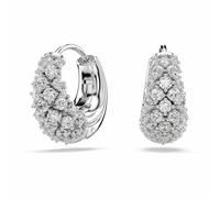 Swarovski Boucles d'oreilles Sublima, Blanches, Métal rhodié