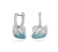 Swarovski Boucles d'oreilles Swarovski Iconic Swan, multicolore, Métal rhodié
