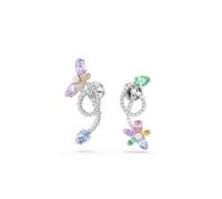 Pendants d’oreilles transformables Ariana Grande x Swarovski, Tailles variées, Libellule, fleur, Multicolores, Métal rhodié OS