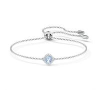 Swarovski Bracelet Angelic, Taille coussin, Bleu, Métal rhodié