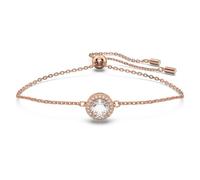Swarovski Bracelet Constella, Coupe ronde, Blanc, Placage de ton or rosé
