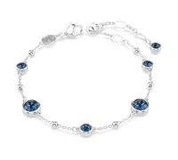 Swarovski Bracelet, de la collection Imber, de taille ronde, avec des cristaux bleus, en métal rhodié