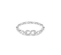 Swarovski Bracelet Dextera – coupe ronde blanche, plaqué rhodium – Taille M