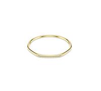 Swarovski Bracelet-jonc Dextera – forme octogonale, cristaux incolores, placage de ton or, taille S
