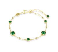 Swarovski Bracelet Imber – taille ronde, vert, plaqué or