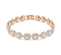 Swarovski Bracelet Tennis Angelic – Taille ronde, Pavé, Medium, Blanc, Placage ton or rosé
